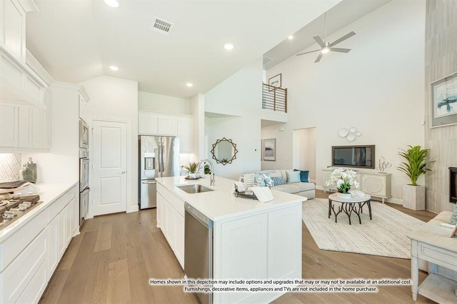 Furnished interior view inside a new home in Hulen Trails, Fort Worth (Image 10). Furnished interior view inside a new home in Hulen Trails, Fort Worth (Image 10).