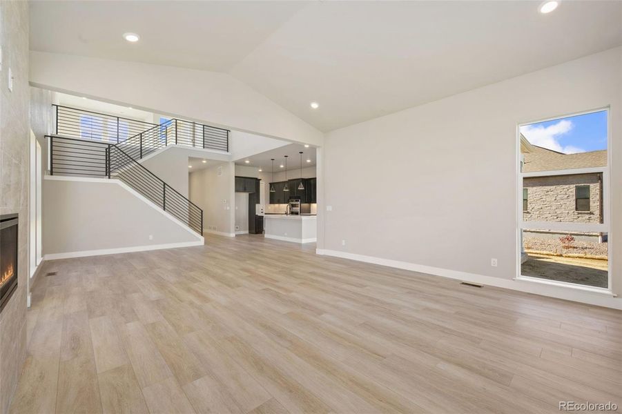 Spacious, unfurnished interior of a new home in Kitchel Lake at Serratoga Falls, Timnath (Image 13).