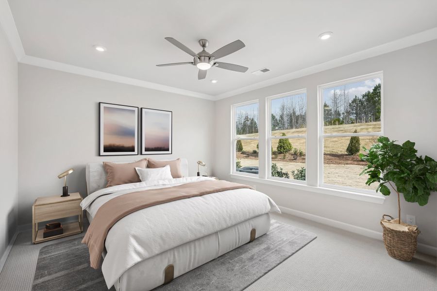 Representative furnished interior of a home built from the Beechwood Springs by Tri Pointe Homes in Altis At Serenity, Fuquay Varina (Image 10).