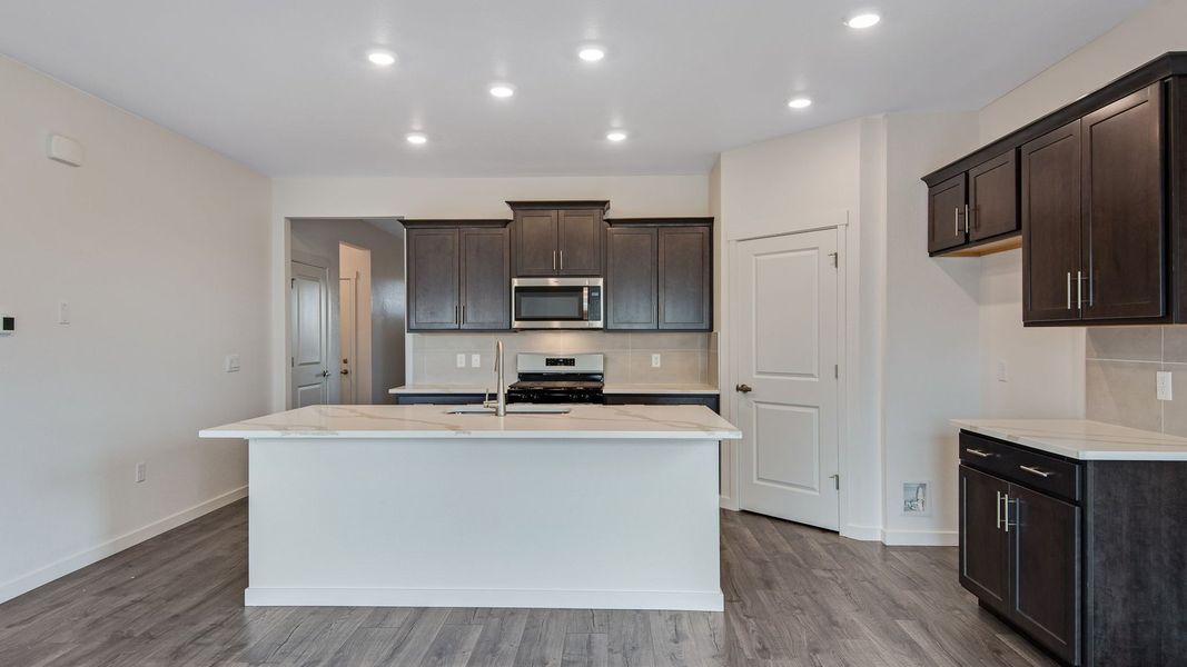 Furnished interior view inside a new home in Trails at Crowfoot, Parker (Image 6). Furnished interior view inside a new home in Trails at Crowfoot, Parker (Image 6).