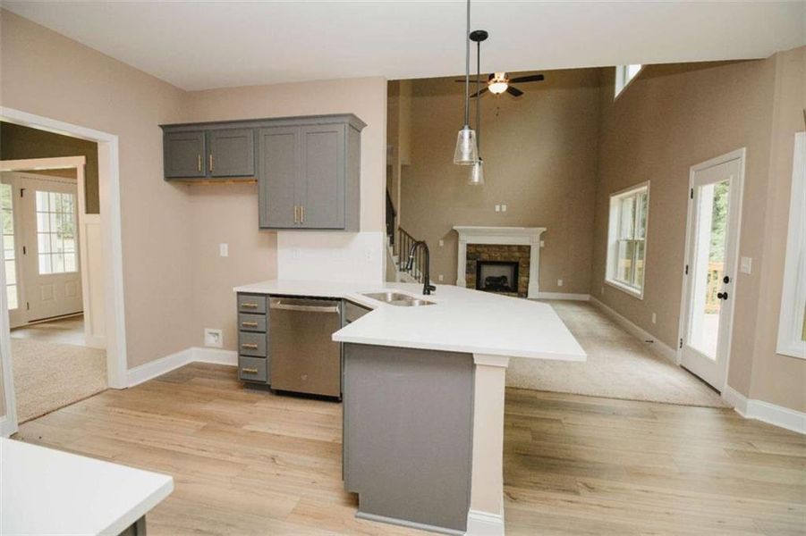 Furnished interior view inside a new home in , Douglasville (Image 13). Furnished interior view inside a new home in , Douglasville (Image 13).