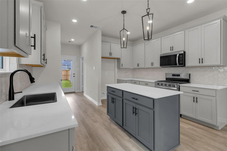 Furnished interior view inside a new home in Elyson, Katy (Image 9).