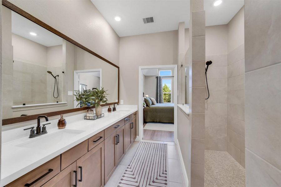 Furnished interior view inside a new home in , Willis (Image 8).