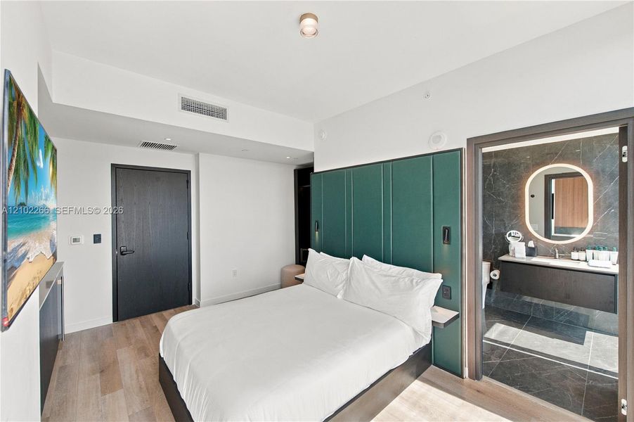Furnished interior view inside a new home in , Miami (Image 13).