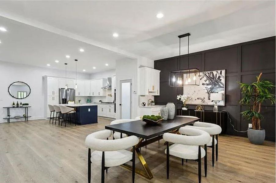 Furnished interior view inside a new home in , Atlanta (Image 6).