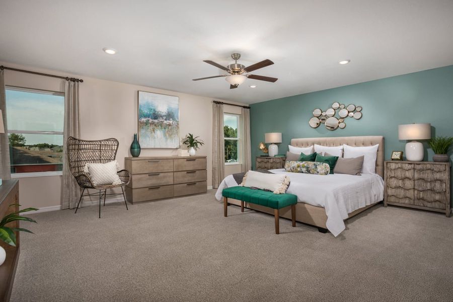 Representative furnished interior of a home built from the 2566 by KB Home in Riverstone, Land O' Lakes (Image 7). Representative furnished interior of a home built from the 2566 by KB Home in Riverstone, Land O' Lakes (Image 7).