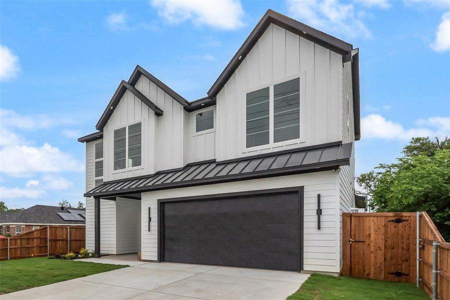 Front exterior of a new home in , Dallas, TX, highlighting curb appeal (Image 24). Front exterior of a new home in , Dallas, TX, highlighting curb appeal (Image 24).