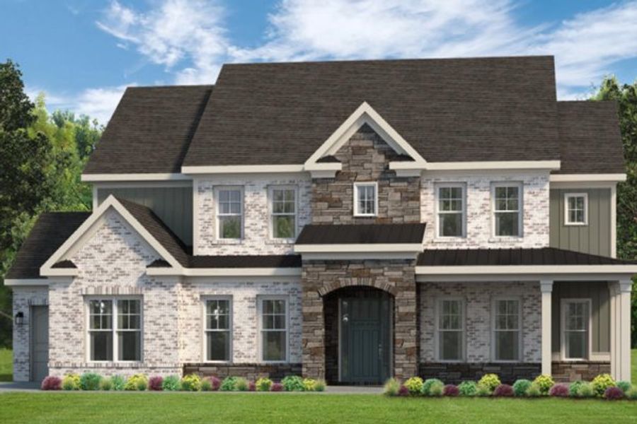 Representative exterior photo of a completed home built from the Somerset II by Kerley Family Homes in Walters Creek, Douglasville, GA (Image 5).