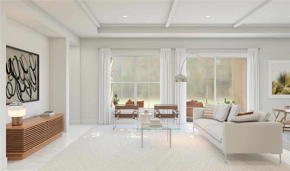 Furnished interior view inside a new home in Eden Preserve, Altamonte Springs (Image 5).