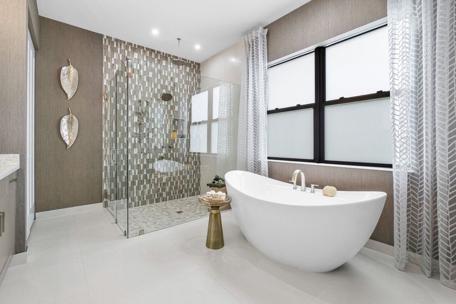 Furnished interior view inside a new home in Solana Bay at Avenir, Palm Beach Gardens (Image 9).