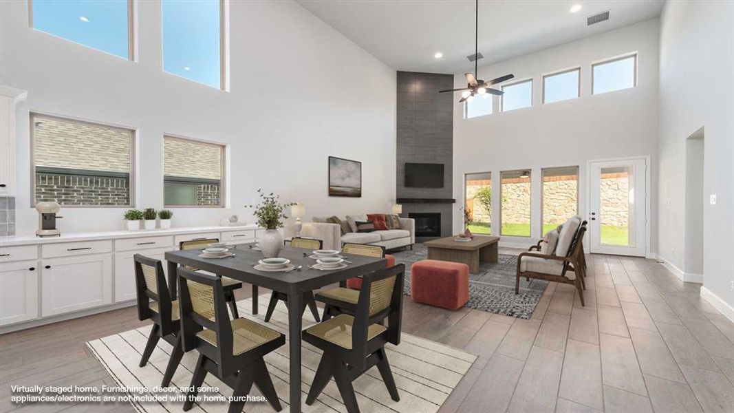 Furnished interior view inside a new home in The Heights At Uptown Celina 50', Celina (Image 14).