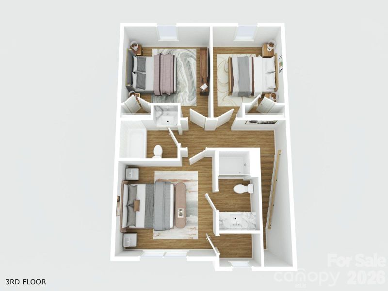 2D floor plan layout of this home in , Charlotte, NC (Image 4).