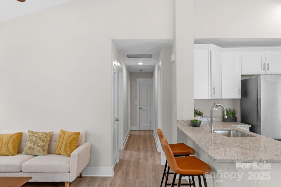 hallway & breakfast area