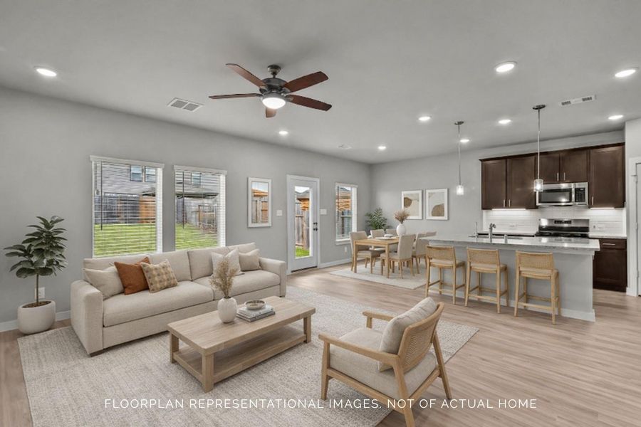Furnished interior view inside a new home in Lone Star Landing, Montgomery (Image 13). Furnished interior view inside a new home in Lone Star Landing, Montgomery (Image 13).