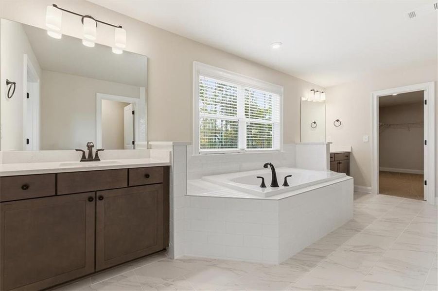 Furnished interior view inside a new home in Ford Landing, Acworth (Image 10).