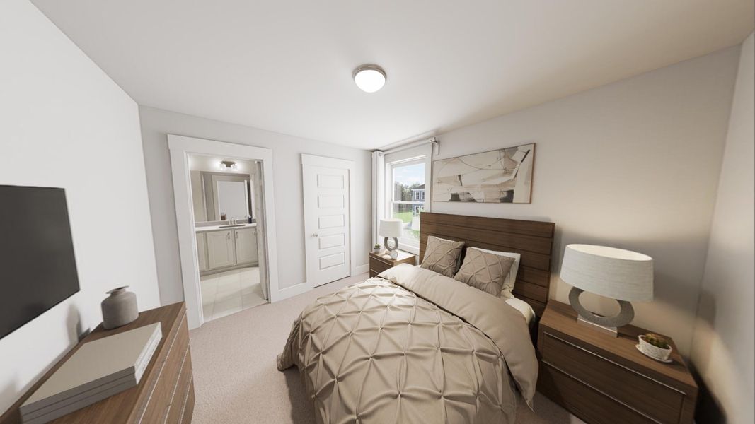 Furnished interior view inside a new home in Ponder, Wendell (Image 8).