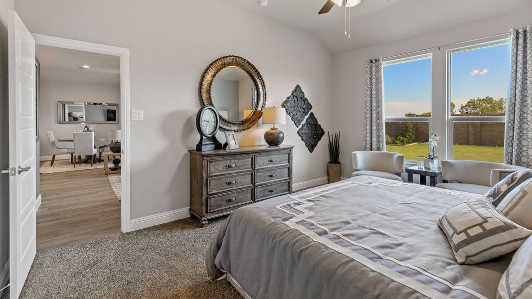 Furnished interior view inside a new home in Eagle Creek, Denton (Image 19). Furnished interior view inside a new home in Eagle Creek, Denton (Image 19).