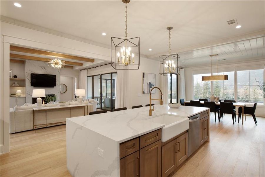 Furnished interior view inside a new home in , Alpharetta (Image 45). Furnished interior view inside a new home in , Alpharetta (Image 45).