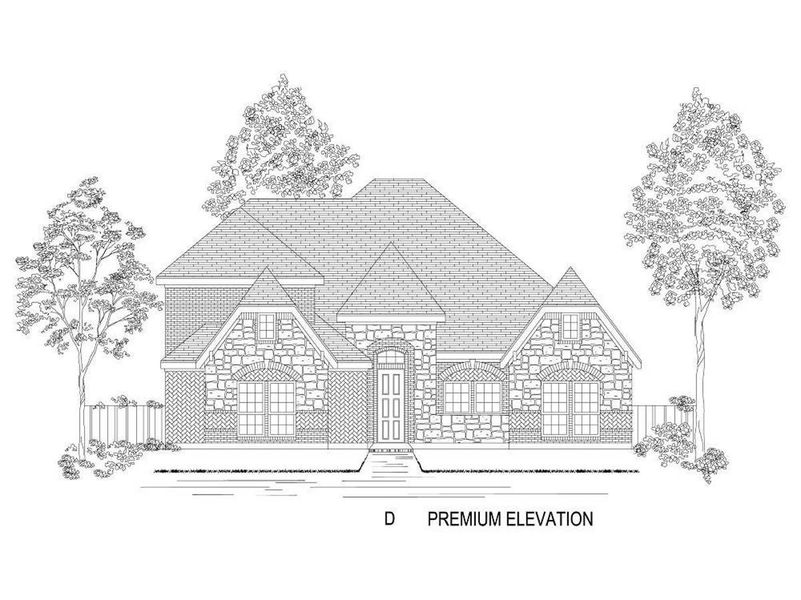 Representative rendering of the exterior for the Brenton R (Standard) by First Texas Homes (Image 11).