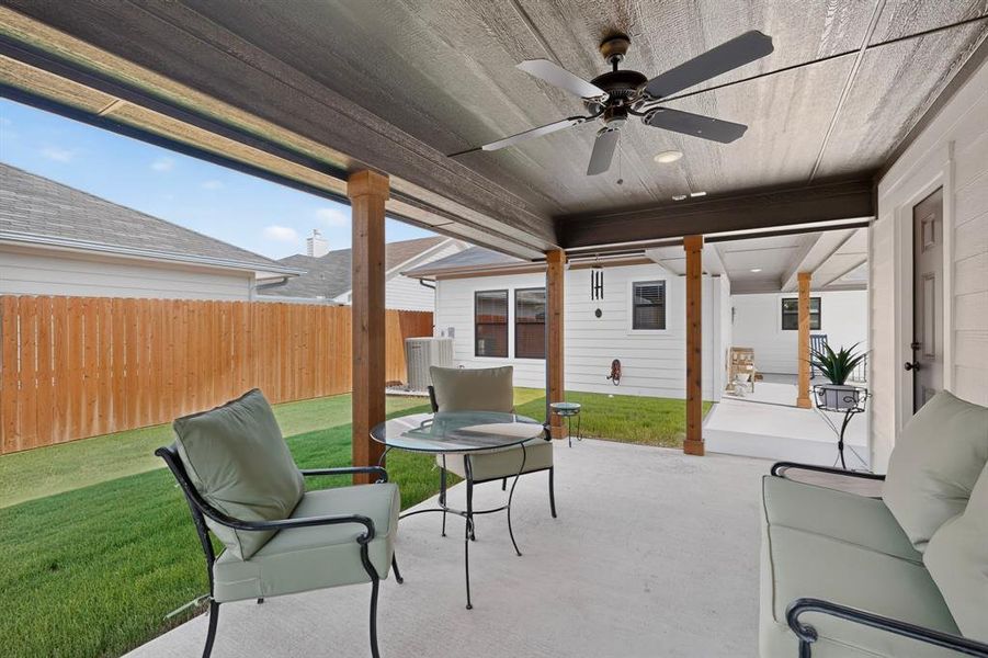 Exterior details and patio area of a home in , Burleson (Image 25).