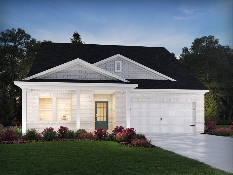 Representative exterior photo of a completed home built from the Northbrook by Meritage Homes in Harmony Manor, Fairburn, GA (Image 2).