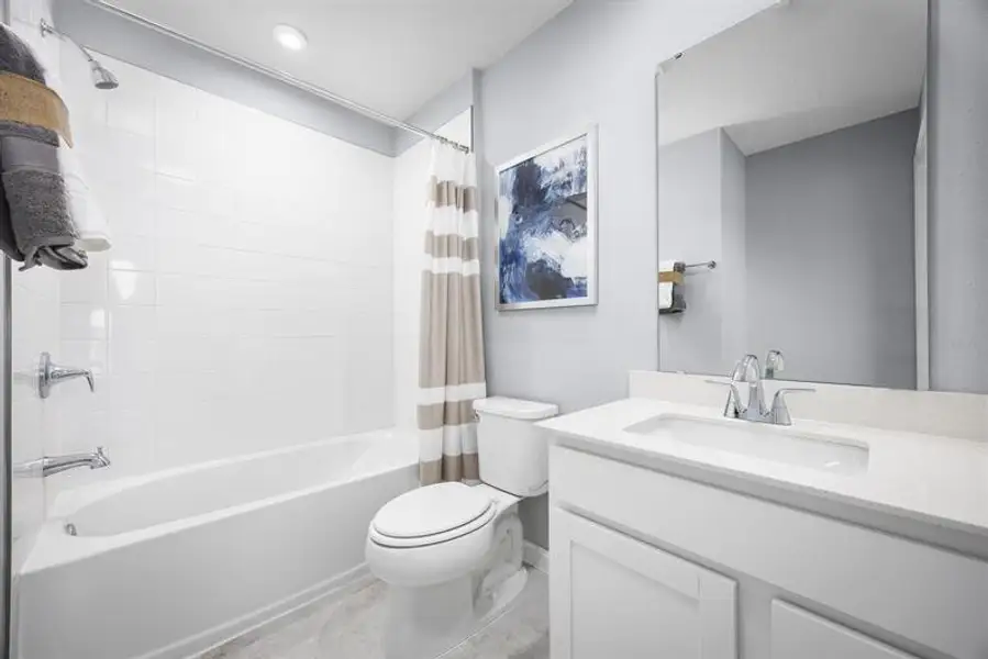 Representative furnished interior of a home built from the Flamingo Ww by Ryan Homes in Kirkwood Grove, Jacksonville (Image 17).