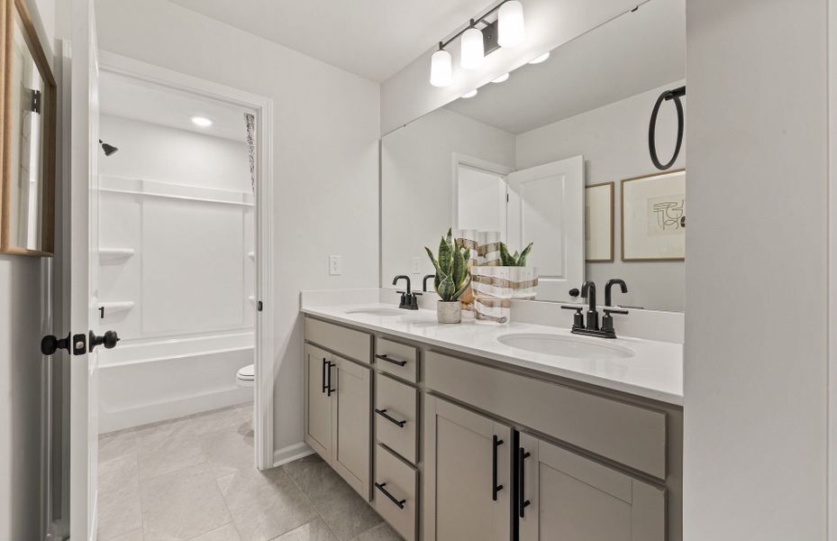 Representative furnished interior of a home built from the Kirby by Pulte Homes in Henley Village, Burlington (Image 17). Representative furnished interior of a home built from the Kirby by Pulte Homes in Henley Village, Burlington (Image 17).