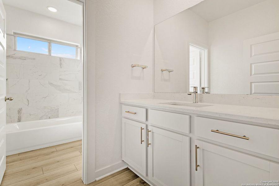 Furnished interior view inside a new home in Trilogy Grove, Leon Valley (Image 6). Furnished interior view inside a new home in Trilogy Grove, Leon Valley (Image 6).