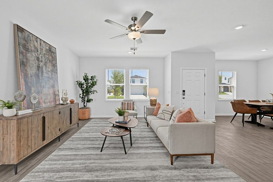 Representative furnished interior of a home built from the Grouse by Taylor Morrison in Emory Crossing, Hutto (Image 8).
