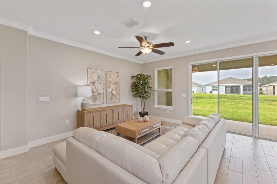 Furnished interior view inside a new home in Ocala Preserve, Ocala (Image 3).