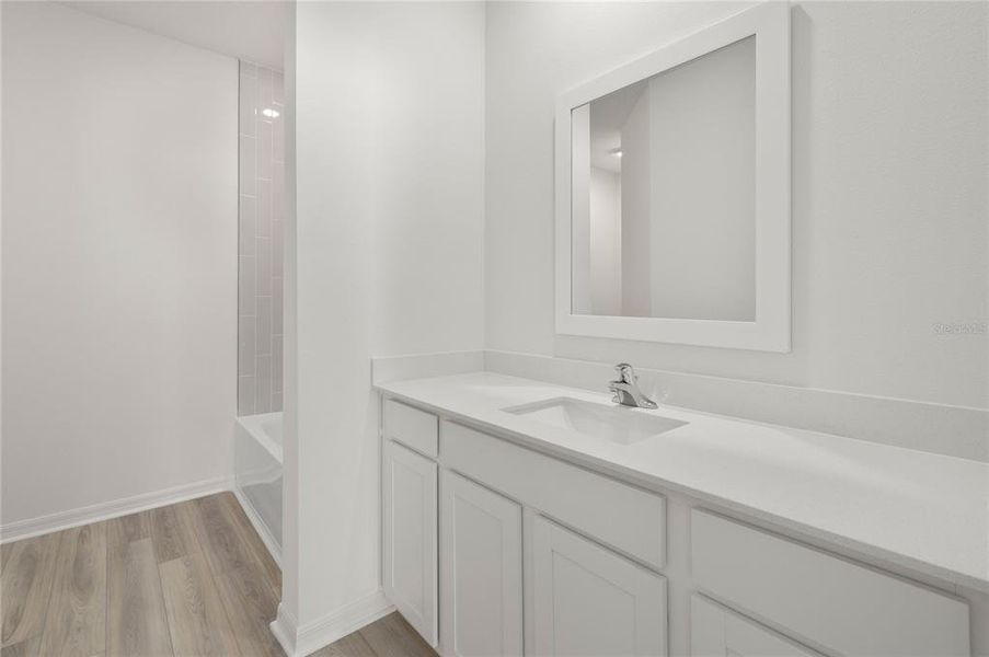 Furnished interior view inside a new home in Tula Parc, Astatula (Image 9). Furnished interior view inside a new home in Tula Parc, Astatula (Image 9).