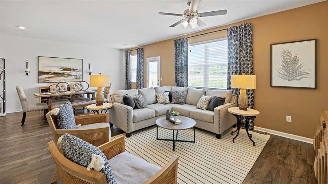 Furnished interior view inside a new home in The Preserve at Agricultural Village, Perry (Image 21). Furnished interior view inside a new home in The Preserve at Agricultural Village, Perry (Image 21).