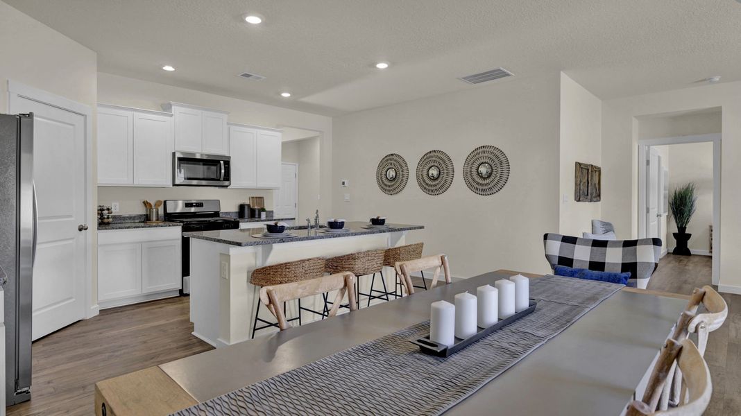 Furnished interior view inside a new home in Lone Oaks Farm, Cleveland (Image 4).