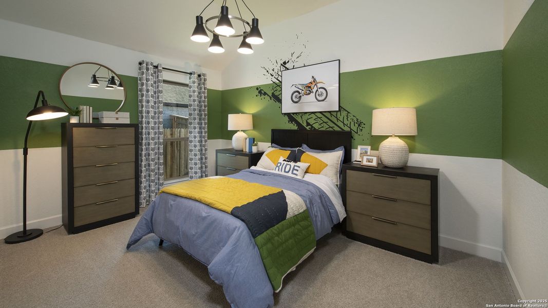 Furnished interior view inside a new home in Stillwater Ranch 50', San Antonio (Image 13).