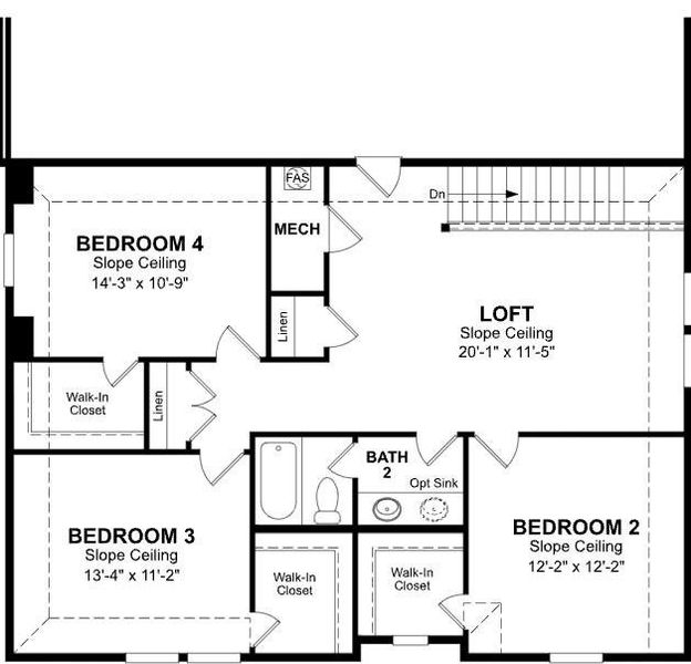 Beazer Homes Hurricane Creek Ranier plan