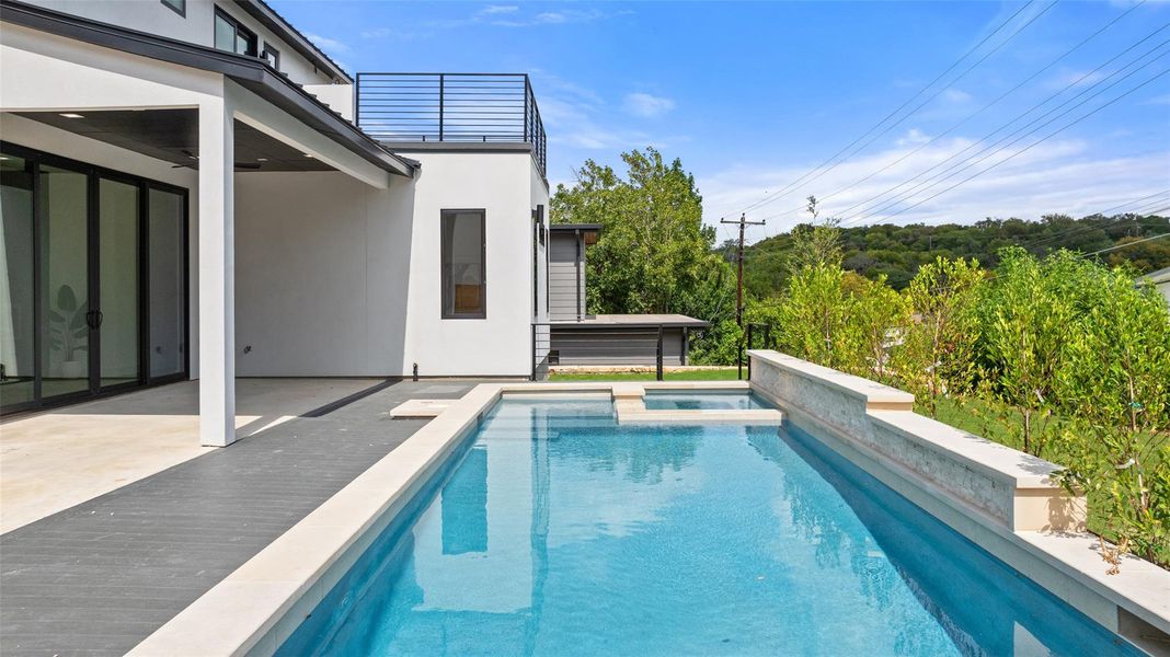 Front exterior of a new home in , Austin, TX, highlighting curb appeal (Image 22). Front exterior of a new home in , Austin, TX, highlighting curb appeal (Image 22).