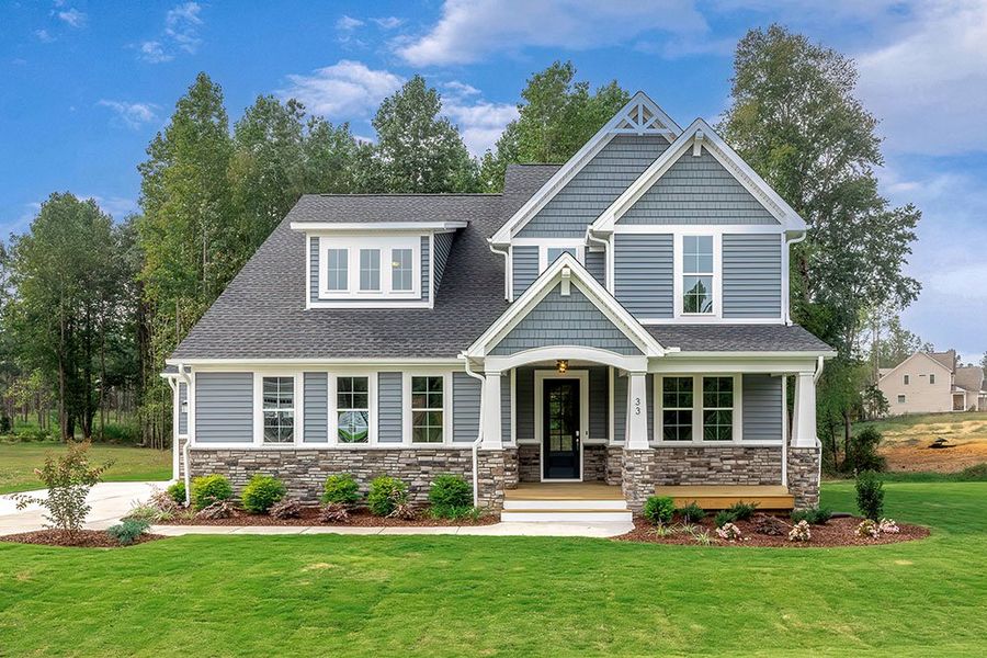 Representative exterior photo of a completed home built from the The Whitley by RobuckHomes in Baylee Ridge, Selma, NC (Image 19). Representative exterior photo of a completed home built from the The Whitley by RobuckHomes in Baylee Ridge, Selma, NC (Image 19).