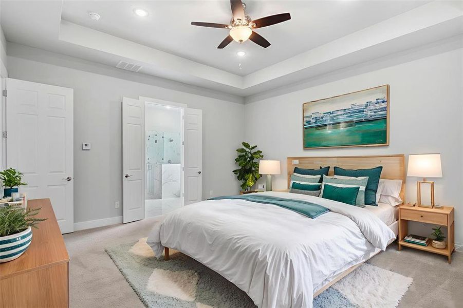 Furnished interior view inside a new home in , Denison (Image 5).