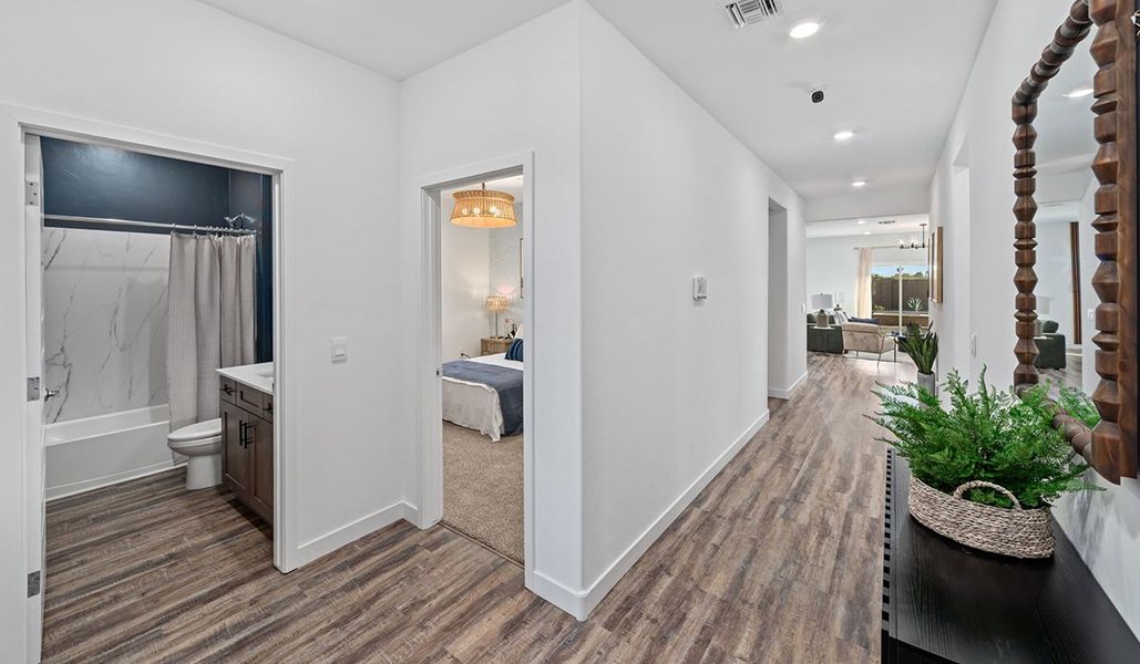 Representative furnished interior of a home built from the Mariposa - C40M by D.R. Horton in Entrada Del Toro at Rancho Sahuarita, Sahuarita (Image 6).