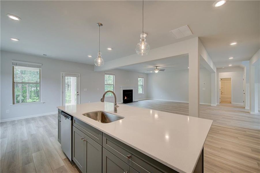 Furnished interior view inside a new home in Cambria at Traditions, Hampton (Image 7).
