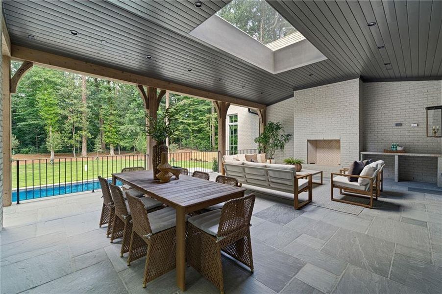 Exterior details and patio area of a home in , Atlanta (Image 27).