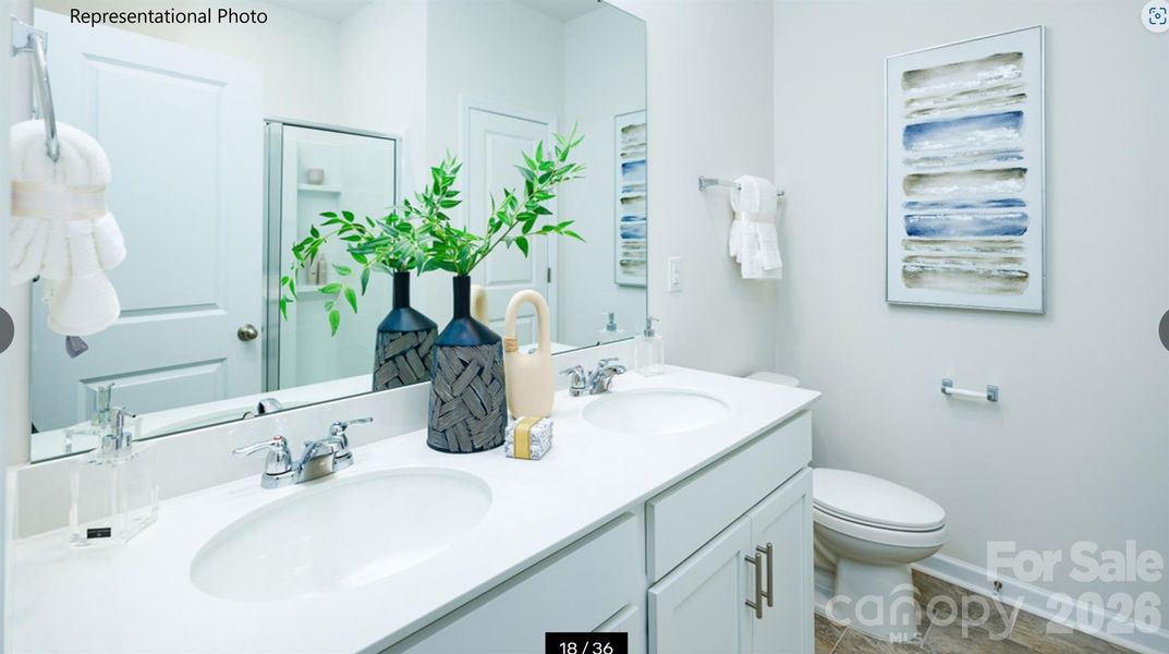 Furnished interior view inside a new home in Brinkley Ridge, Kings Mountain (Image 11).