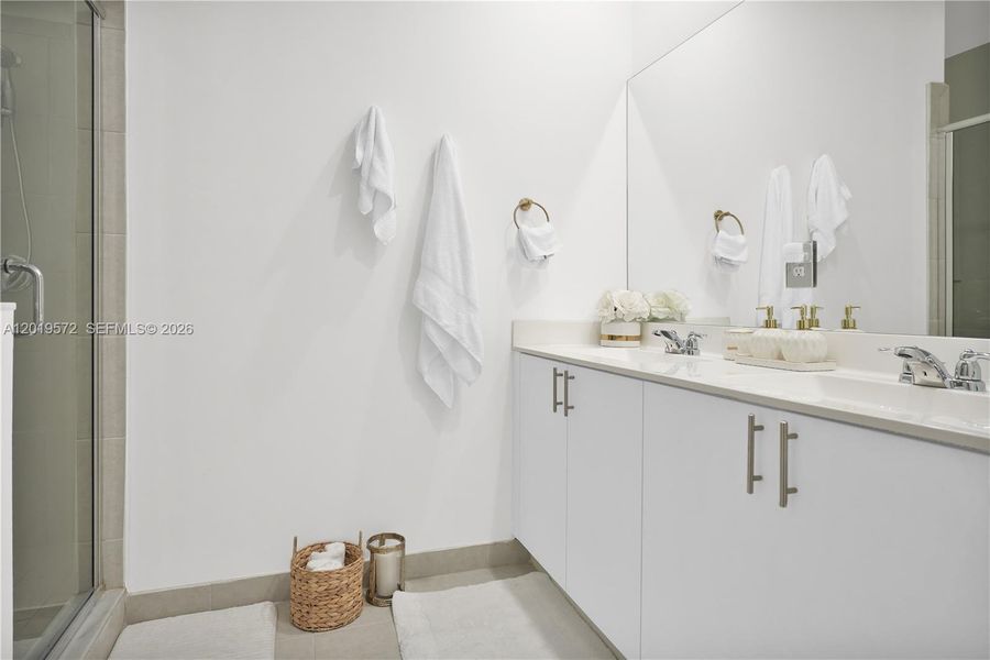 Furnished interior view inside a new home in , Miami (Image 16). Furnished interior view inside a new home in , Miami (Image 16).