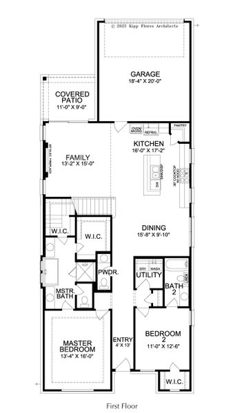 2D floor plan layout for the Daphne by Landon Homes in Fields - Brookside, Frisco, TX (Image 3). 2D floor plan layout for the Daphne by Landon Homes in Fields - Brookside, Frisco, TX (Image 3).