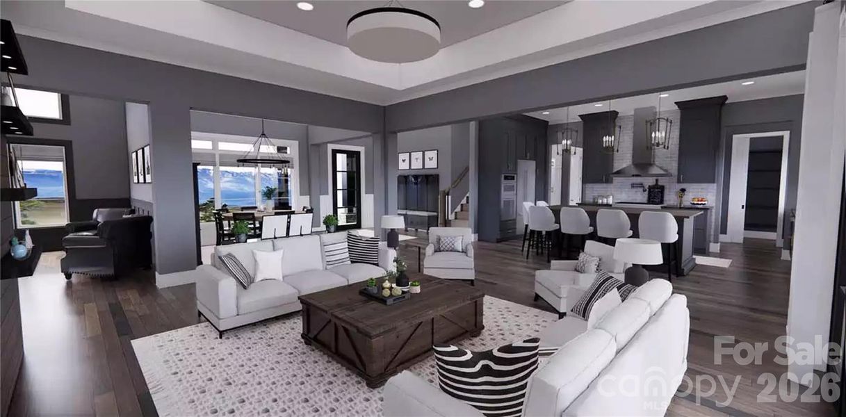 Furnished interior view inside a new home in , Denver (Image 11).