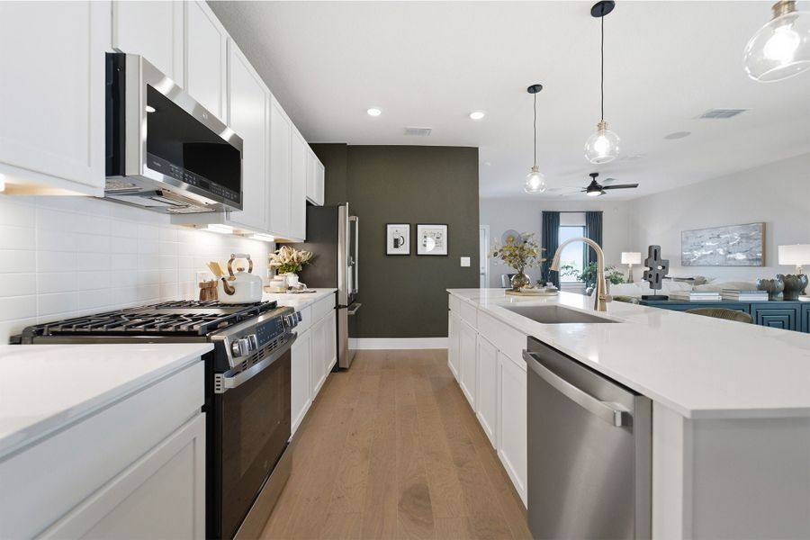 Furnished interior view inside a new home in Sunfield, Buda (Image 22).