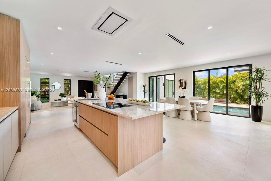 Furnished interior view inside a new home in , Miami (Image 18).