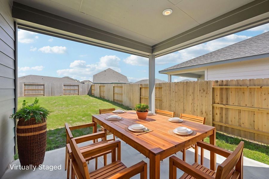 Furnished interior view inside a new home in Landing Meadows - Traditional Series, New Caney (Image 10).