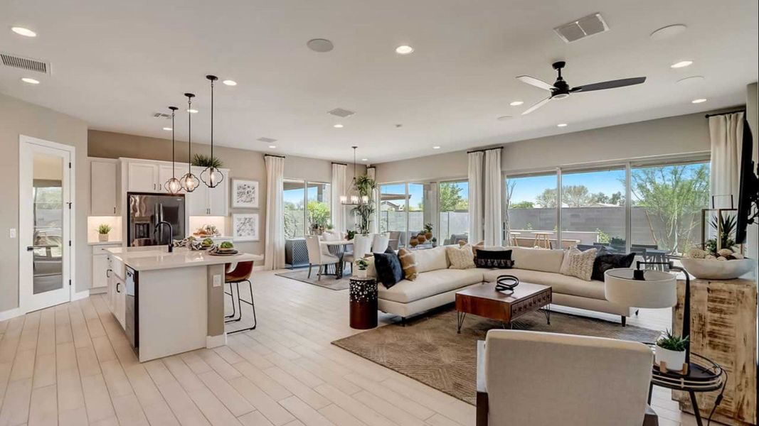 Furnished interior view inside a new home in Sycamore Farms, Surprise (Image 4). Furnished interior view inside a new home in Sycamore Farms, Surprise (Image 4).