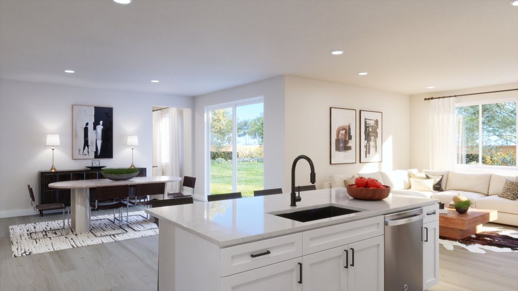 Representative furnished interior of a home built from the 4 by Trumark Homes in Independence, Elizabeth (Image 3).